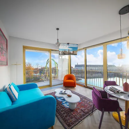 Boulevard Drobnera - Premium Z Widokiem Na Odre Apartman