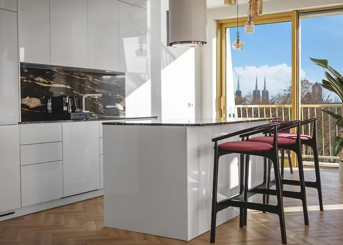 Boulevard Drobnera - Z Widokiem Na Odrę Apartament