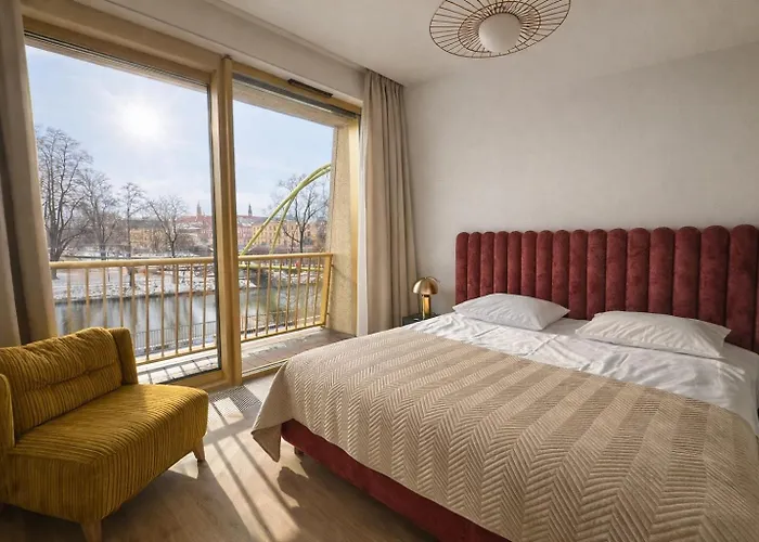 Apartament Boulevard Drobnera - Z Widokiem Na Odrę Wrocław