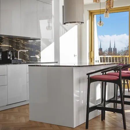 Boulevard Drobnera - Premium Z Widokiem Na Odre Apartment